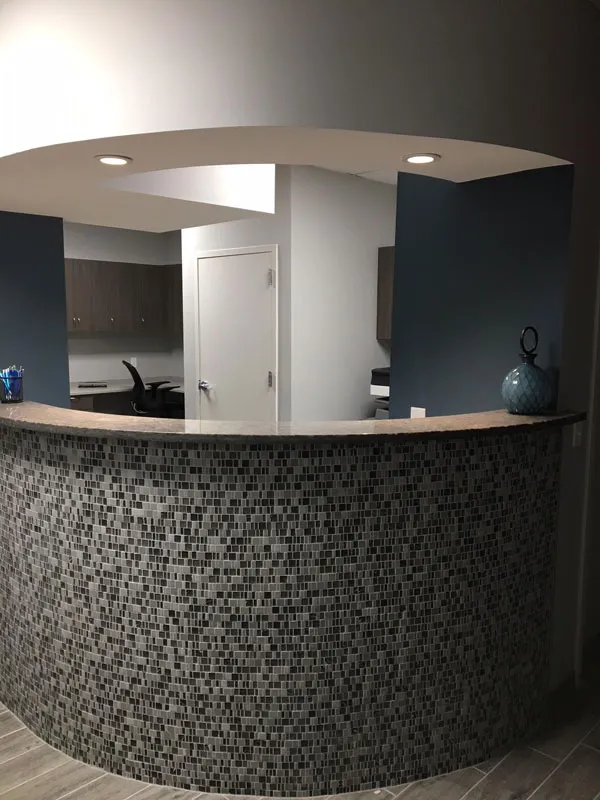 Sparta Township office reception desk of Randolph Oral Surgery