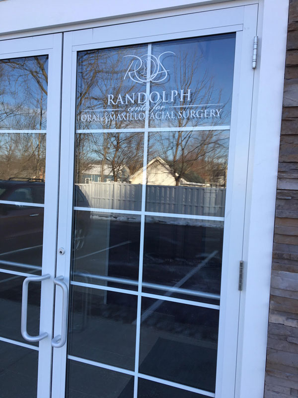 Sparta Township office front door of Randolph Oral Surgery